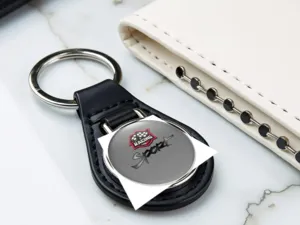 Porte-clés Métal Look Acier Inox Premium